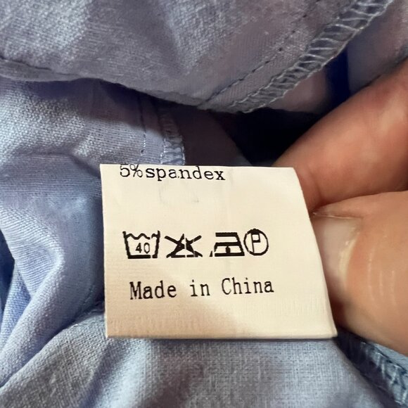 Chartou collection Long sleeve Jumpsuit size XXL White and Blue - Picture 6 of 6